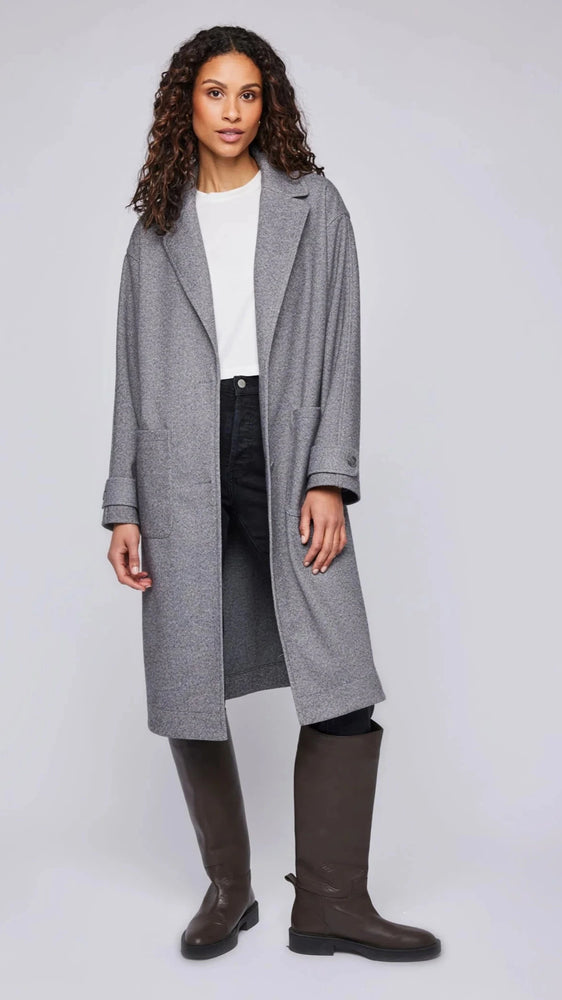 Herringbone patter, Knit, Coat, Jacket, Structured, Collar, Grey Black, Winnipeg, Manitoba