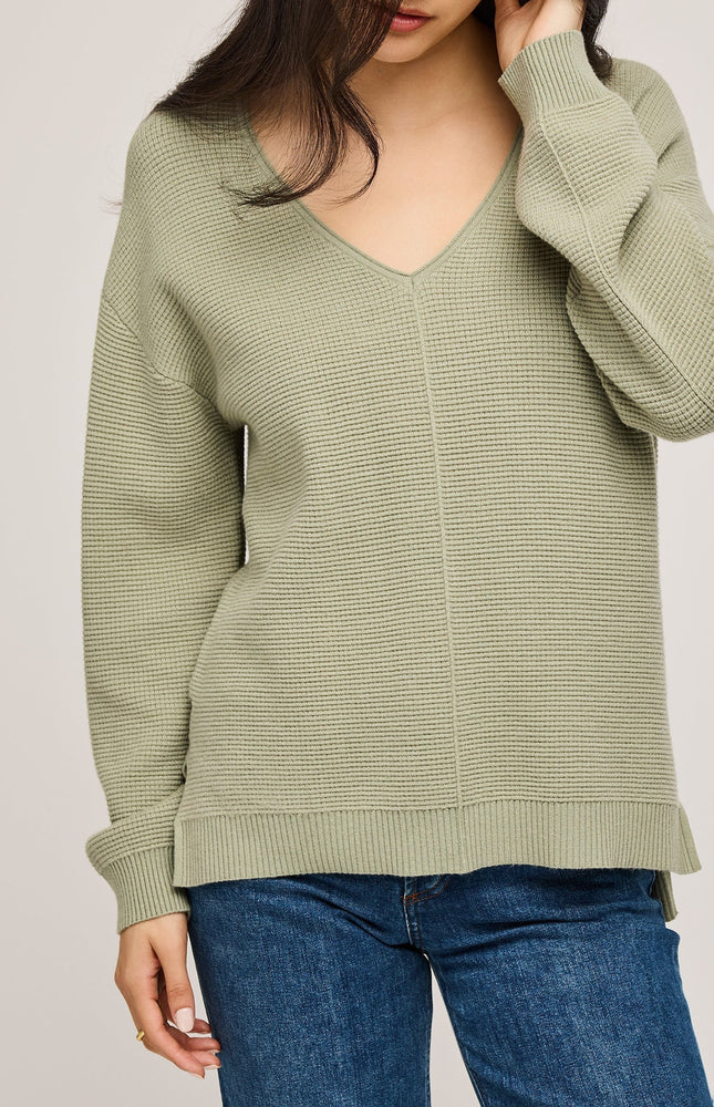 Lisbon V-Neck Knit Sweater