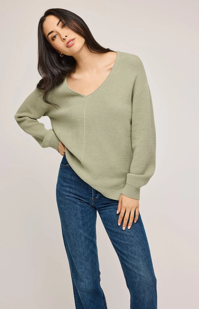 Lisbon V-Neck Knit Sweater