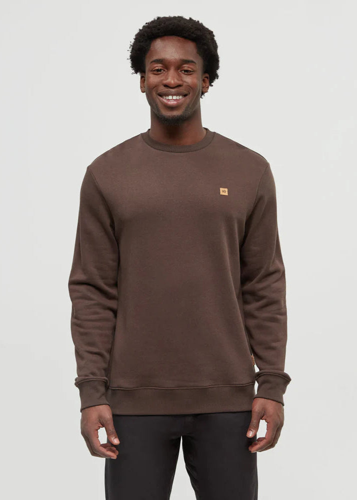 Brown, Crew Neck, Sweater, Mens Sweater, Unisex, Soft, Cozy, TenTree, 10 Tree, Winnipeg, Manitoba, Canada