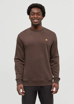 Brown, Crew Neck, Sweater, Mens Sweater, Unisex, Soft, Cozy, TenTree, 10 Tree, Winnipeg, Manitoba, Canada