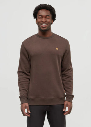 Brown, Crew Neck, Sweater, Mens Sweater, Unisex, Soft, Cozy, TenTree, 10 Tree, Winnipeg, Manitoba, Canada