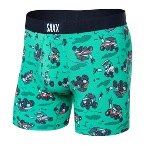 
            
                Load image into Gallery viewer, Saxx vibe boxer brief off course carts green golf underwear Manitoba Canada
            
        