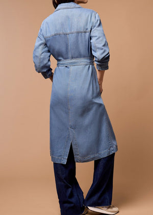 Donna Denim Trench