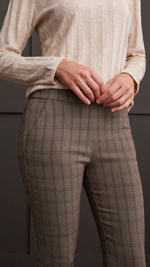 Nixon Plaid Pull On Pants