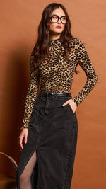 Long sleeve, mock neck, cheetah print, fitted, lightweight, Winnipeg, Manitoba