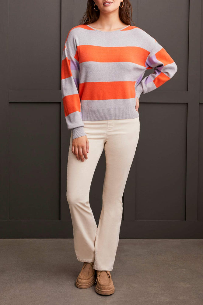 Color Block, Stripes, Striped Long Sleeve, Boat Neck Sweater, Winnipeg, Manitoba, Tribal, Cuffed Sleeves