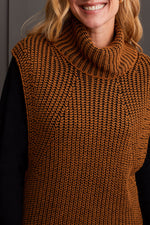 Cowl Neck, Sleeveless Sweater, Knitted Tribal, Winnipeg, Manitoba