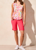 Active Polo, Dry Wick, Golf Shirt, Sleeveless, Abstract Pattern, Bright, Neon Colors, Tribal Canada, Winnipeg, Manitoba, Canadian Clothing