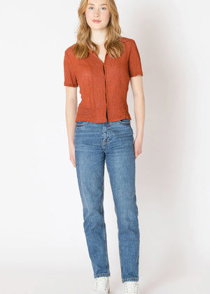 Monica Clasp Closure Top