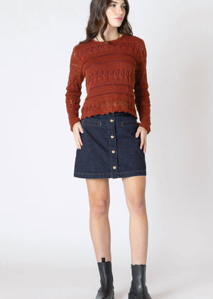 Sandy Crocheted Sweater