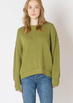 Mockneck, crewneck, sweater, baggy, long sleeve, soft, Dex Clothing, Winnipeg, Manitoba, Canada, Exposed Seam