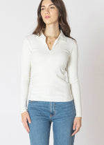 Half Zip, Polo, White, Cream, Ivory, Layering Piece, Winnipeg, Manitoba, Canada, Dex Clothing