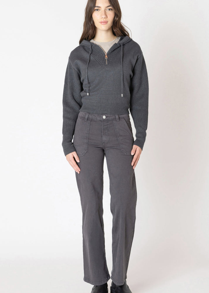 Sheri Half Zip Knit Hoodie