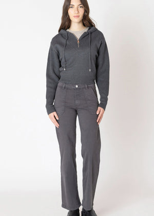 Sheri Half Zip Knit Hoodie