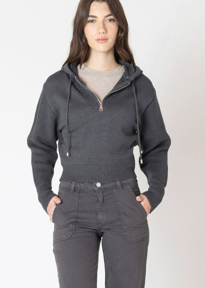Sheri Half Zip Knit Hoodie