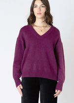 Soft touch, solid color, plum, sweater, bright Hue, Dex clothing, Winnipeg, Manitoba, Canada