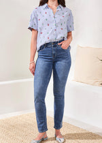 Sophia Style, Tribal Clothing, Winnipeg, Manitoba, Canada, Mid Wash, Vintage Wash, 32 inch, Straight Leg, Classic, Jean, Denim, Jeans, Full Length Denim