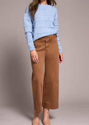 Fly Zipper Pant, High Rise, Palazzo, Fall Pant, Dress Pant, Walnut, Brown, Fall Fashion, Tribal Clothing, Winnipeg, Manitoba, Canada