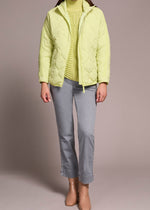 Quilted, puffer jacket, Packable Jacket, Lightweight coat, Winnipeg, Manitoba, Canada, Green, Lime Green, Tribal Clothing