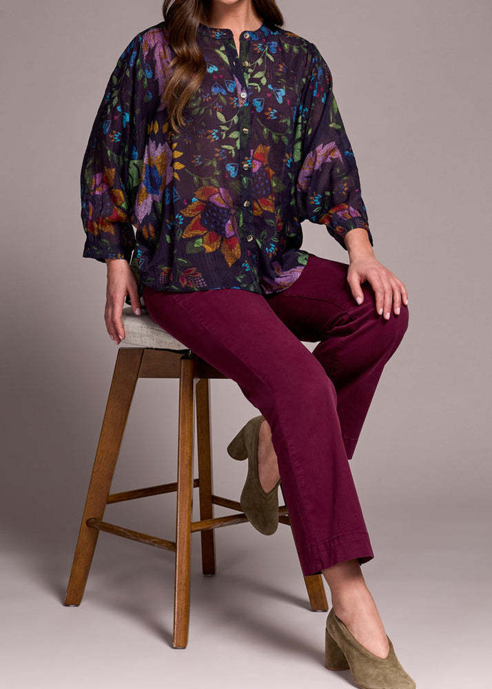 Flowy Dolman Sleeve Blouse