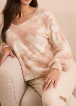 Fuzzy, soft, sweater, pullover, v neck, boat neck, warm, Winter, Tribal Clothing, Cream Pattern, Winnipeg, Manitoba, Canada