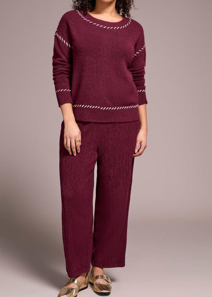 Burgundy, Wine Colored, Tribal Clothing, Crew Neck, Sweater, Fuzzy, Soft, Winnipeg, Canada, Manitoba.