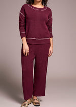 Burgundy, Wine Colored, Tribal Clothing, Crew Neck, Sweater, Fuzzy, Soft, Winnipeg, Canada, Manitoba.