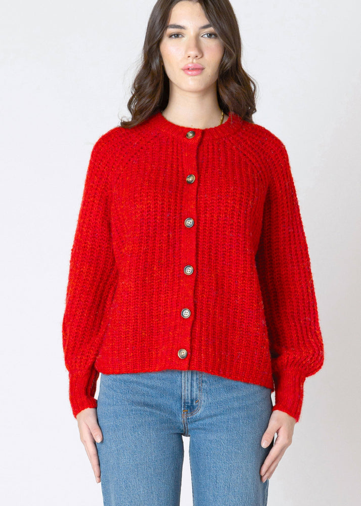 Melange, Button Down, Textured, Cardigan, Red, Wine, Wool Blend, Manitoba, Canada, Winnipeg, Dex Clothing