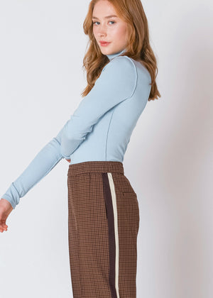 Exposed Seam, Turtleneck, Bright Blue, Thin, Long Sleeve, Winnipeg, Manitoba, Canada, Dex Clothing