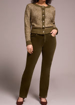 Corduroy Jeans, Pants, Corded, Green, Ivy, Full Length, Zippered, Pockets, Winnipeg, Manitoba, Canada, Tribal Fashion