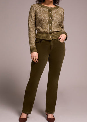 Corduroy Jeans, Pants, Corded, Green, Ivy, Full Length, Zippered, Pockets, Winnipeg, Manitoba, Canada, Tribal Fashion