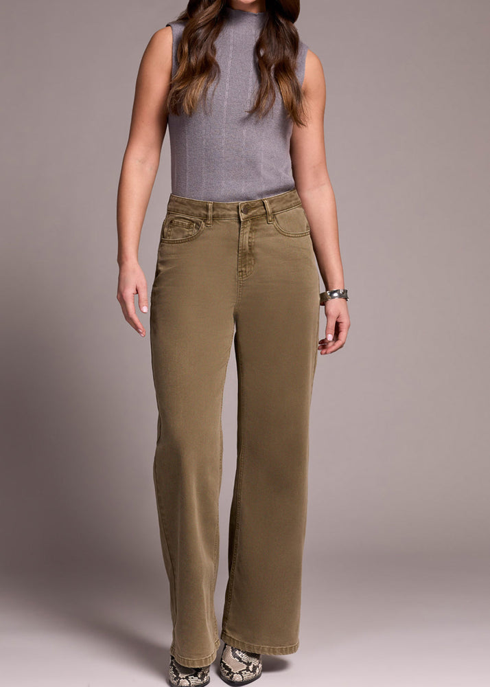 Wide Leg, Green, Olive, Brooke Fit, Full Length, Green Pants, Winnipeg, Manitoba, Canada, Tribal Fashion