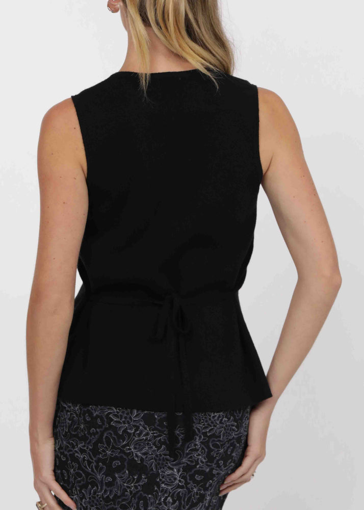 Myra Button Front Vest