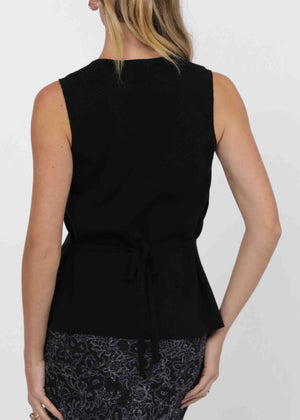 Myra Button Front Vest