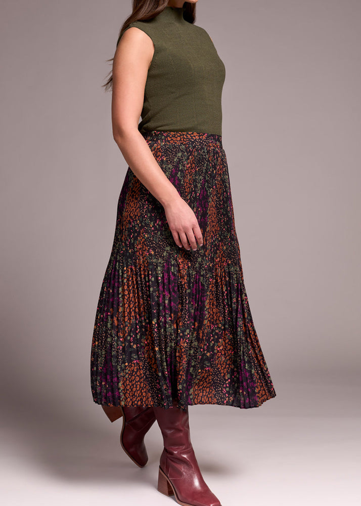 Floral Plisse Skirt
