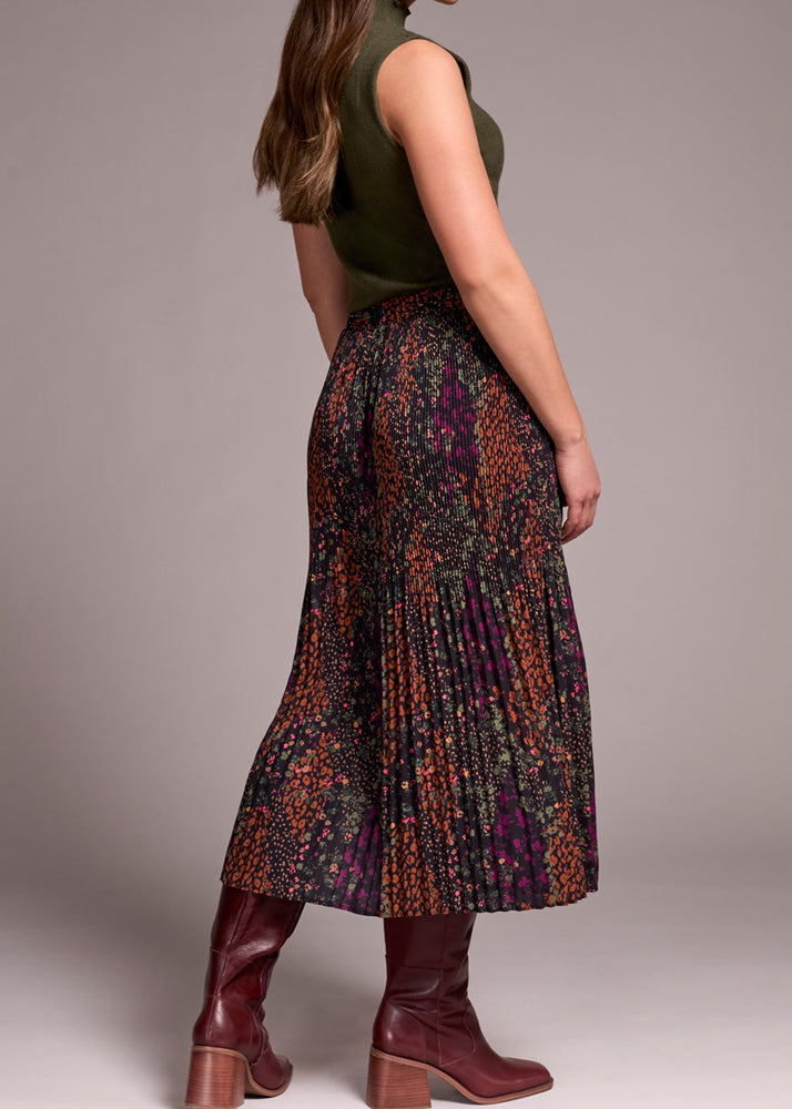 Floral Plisse Skirt