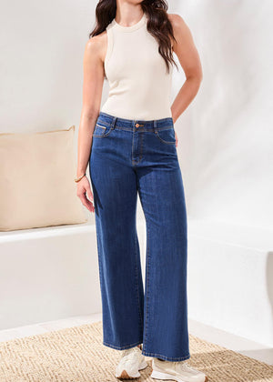 Brooke Hugging Wide Denim Trouser