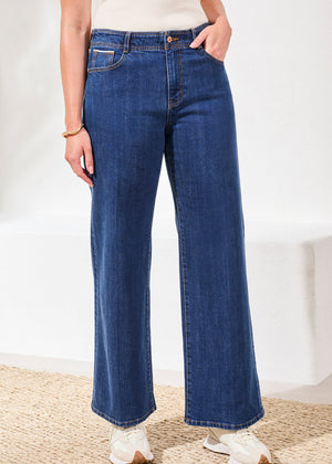 Brooke Hugging Wide Denim Trouser