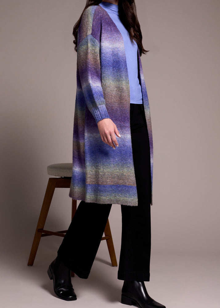 Marla Purple Stripe Cardigan