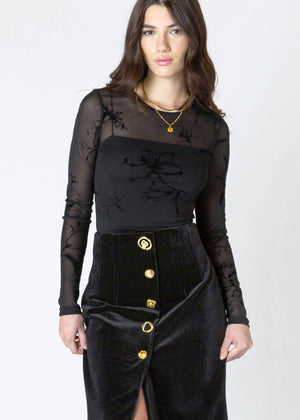 Body suit, Velvet Floral Applique, Winnpeg, Manitoba, Canada