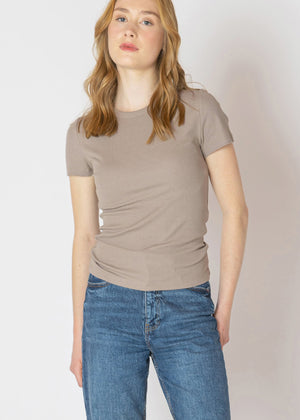 Fitted Ribbed Tee