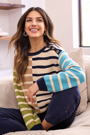 Color Block Phoebe Sweater