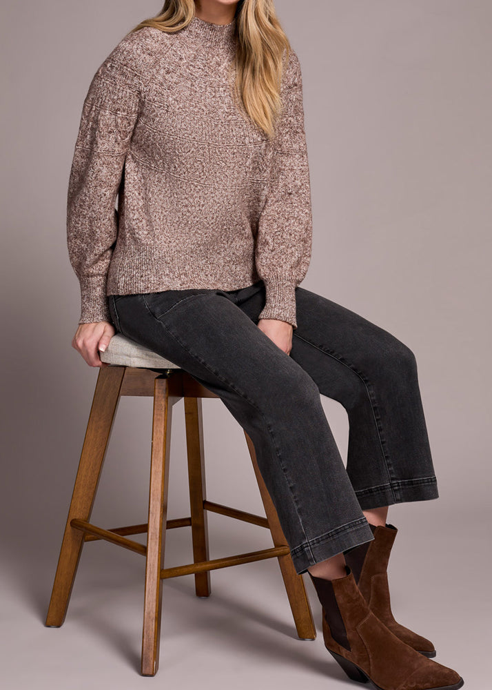 Brown heathered sweater, warm, fuzzy, Tribal Clothing, Winnipeg, Manitoba, Canada