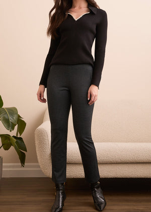Addie Pull on Plaid Ankle Pants