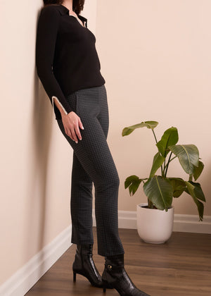 Addie Pull on Plaid Ankle Pants