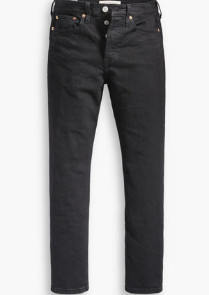 
            
                Load image into Gallery viewer, Levis wedgie straight black sprout cropped jeans with stretch Manitoba Canada
            
        