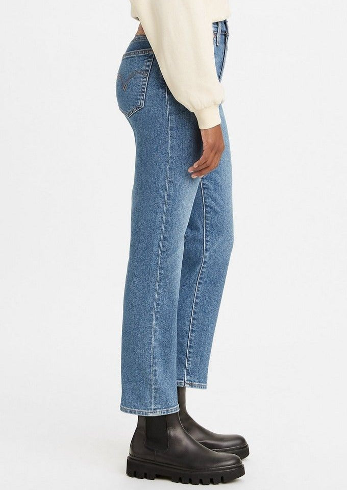 Levis iconic classic vintage inspired wedgie straight summer love in the mist stretch denim blue jeans Manitoba Canada