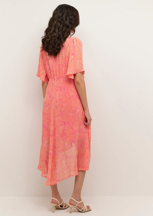 
            
                Load image into Gallery viewer, Cream Chery Dress Manitoba Canada Pink Summer Dress
            
        