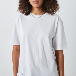 
            
                Load image into Gallery viewer, minimum organic cotton white arkita crew neck t-shirt
            
        